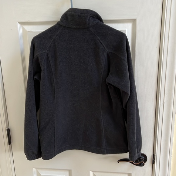 Columbia Black Zip Up Fleece Jacket Small - Picture 7 of 7